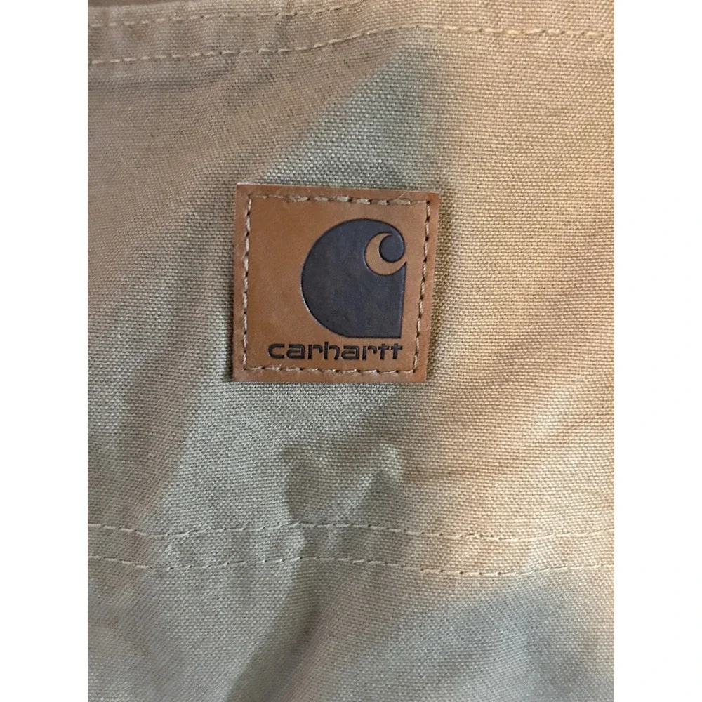 Carhartt Men's Khaki‎ Dungaree Fit Cotton Work Pants Size 42x34